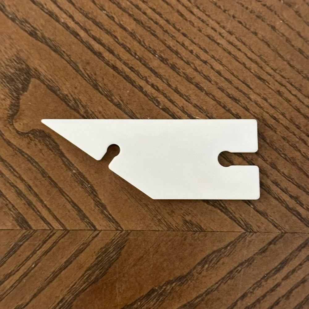 Oxmoor House Point Turner and Sewing Gauge Plastic Ruler Tool White